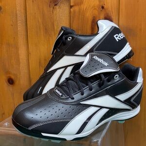 Reebok Shoes Mens 14 Vero IV Low Baseball Cleats Metal Spikes Black White NWOB
